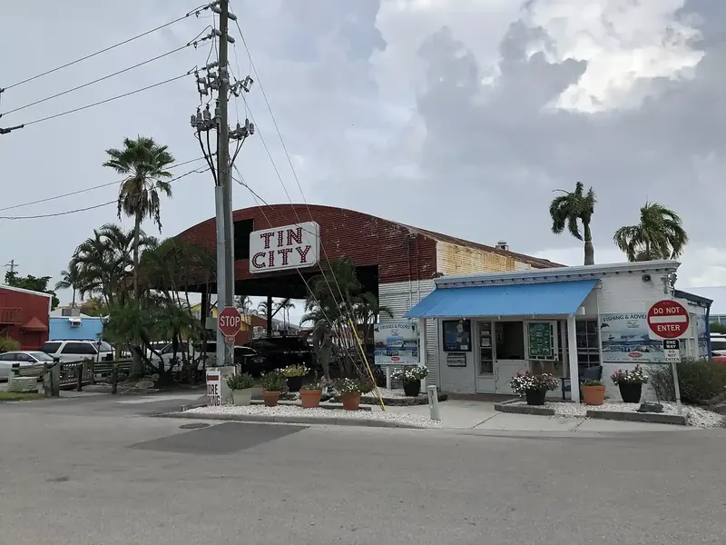 Tin City waterfront shops on Naples Bay in Naples, Florida